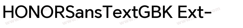 HONORSansTextGBK Ext字体转换